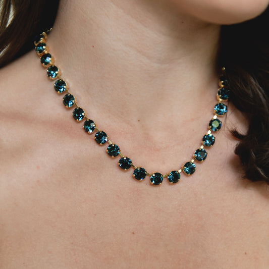 COLLAR SHINE AZUL MARINO