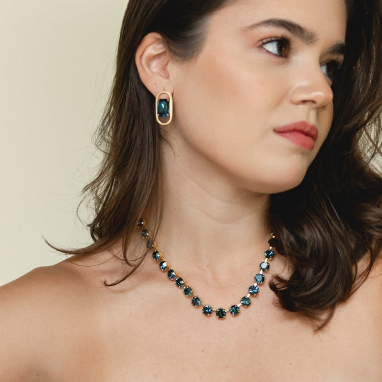 COLLAR SHINE AZUL MARINO