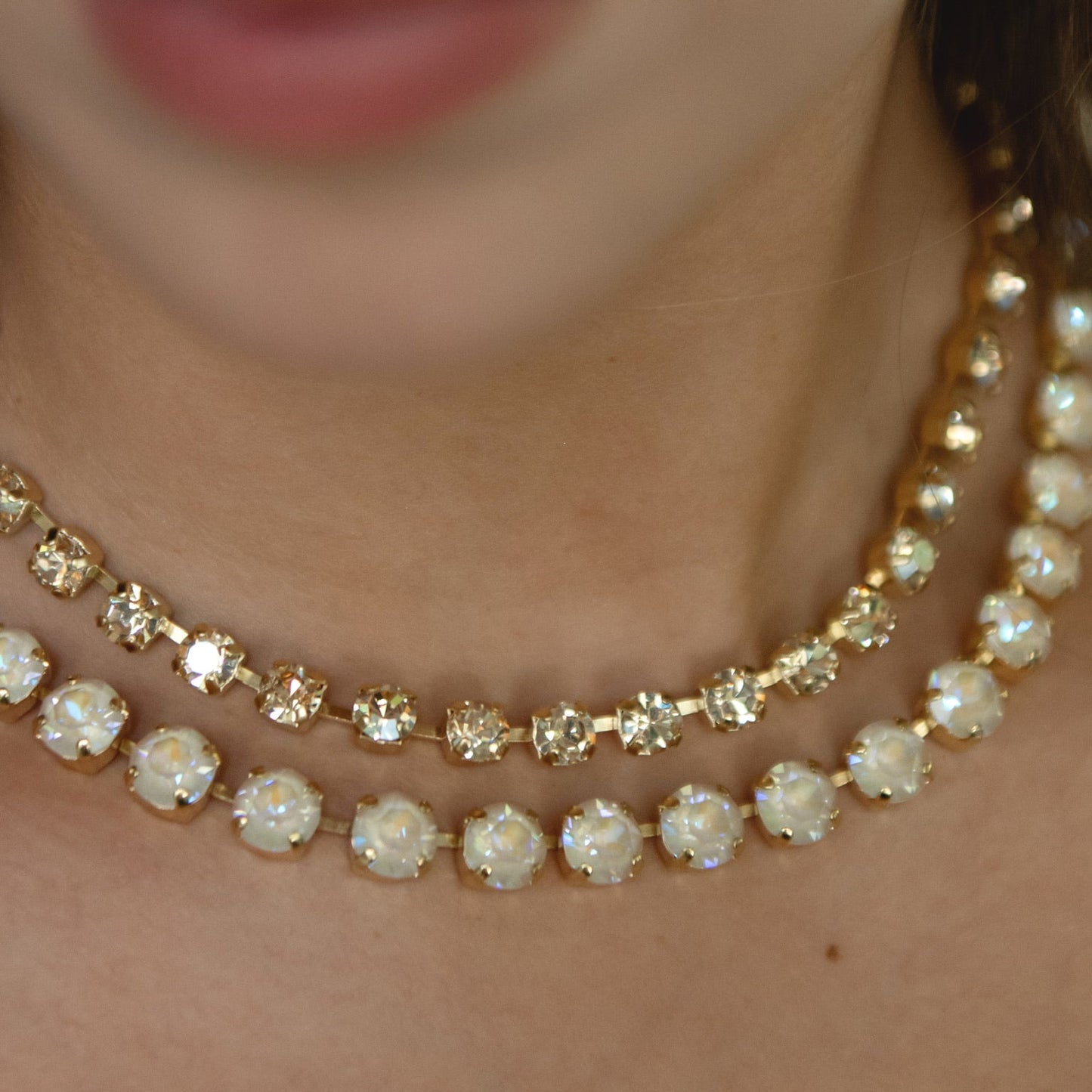 COLLAR SHINE BEIGE TORNASOL -G