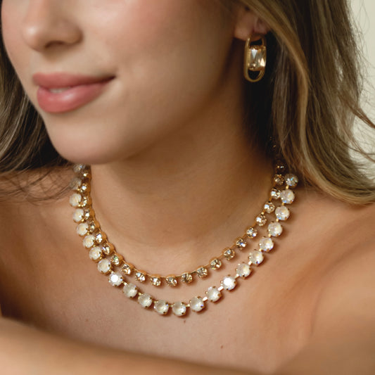 COLLAR SHINE BEIGE TORNASOL -G