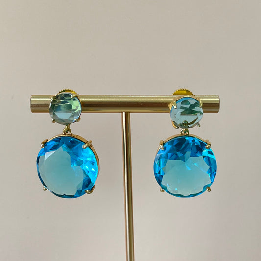 ARETES GEMSTONE BLUE TOPAZ HYDRO ROUND