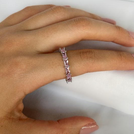 CRISTAL BAGUETTE II CRISTAL ROSA SILVER