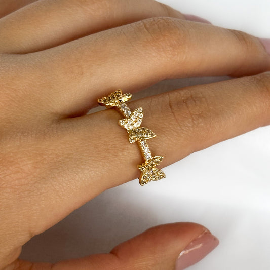 ANILLO TRES MARIPOSAS