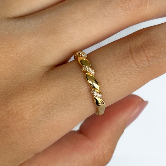 ANILLO TRES AROS CRISTAL