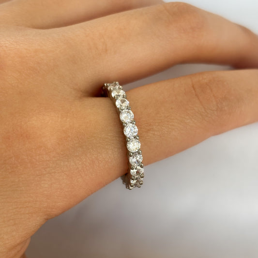 ANILLOS SILVER CON CRISTALES SILVER
