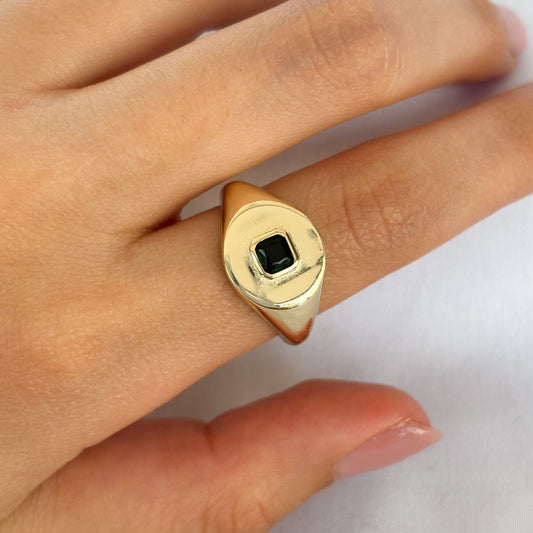 ANILLO PLANO VERDE