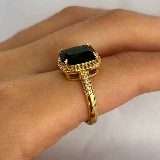 ANILLOS CON CRISTAL EMERALD