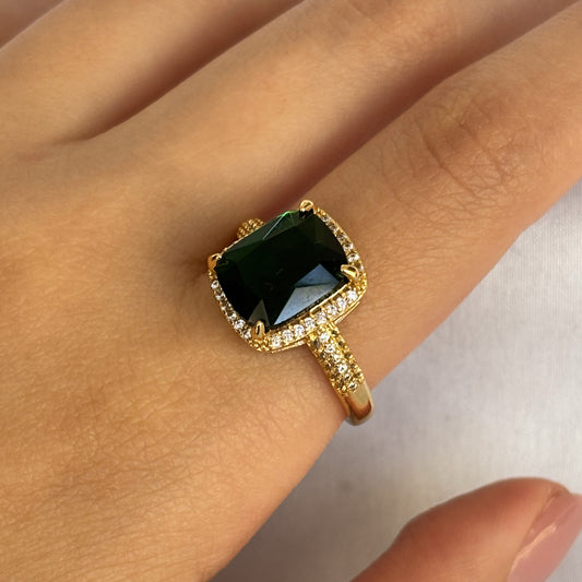 ANILLOS CON CRISTAL EMERALD
