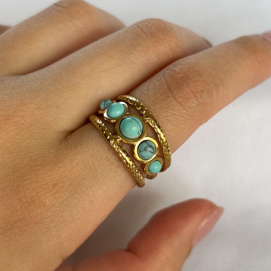 ANILLO CON PIEDRA TURQUESA
