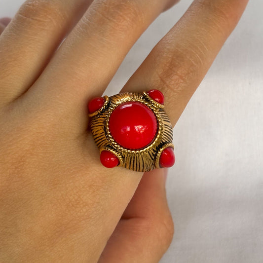 ANILLO ROJO GOLD