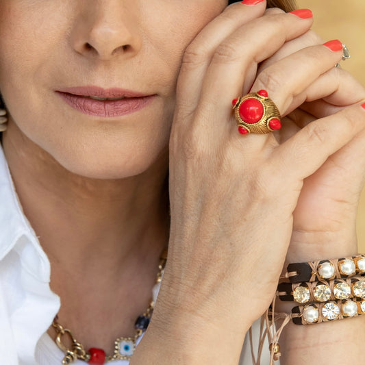 ANILLO ROJO GOLD