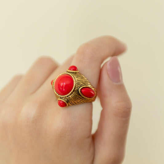 ANILLO ROJO GOLD