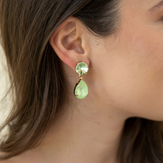 ARETES ROMELIA -VERDE MENTA