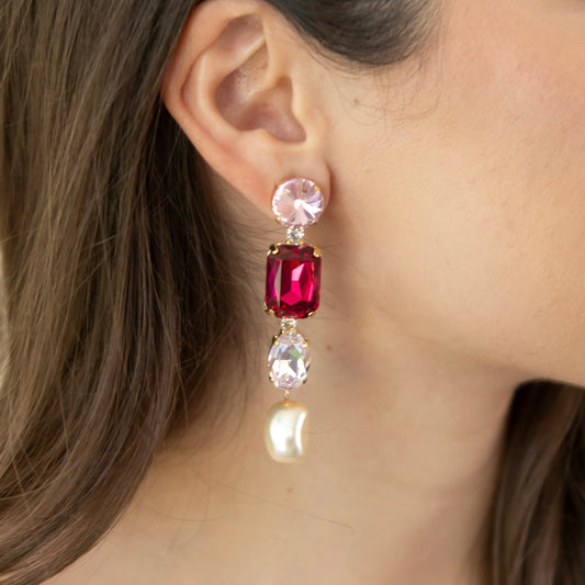 ARETES RAFAELA -ROSA