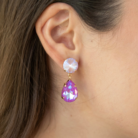 ARETES ROMELIA - LAVANDA TORNASOL